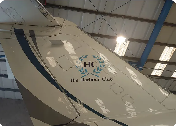 Jet with Harbour club branding
