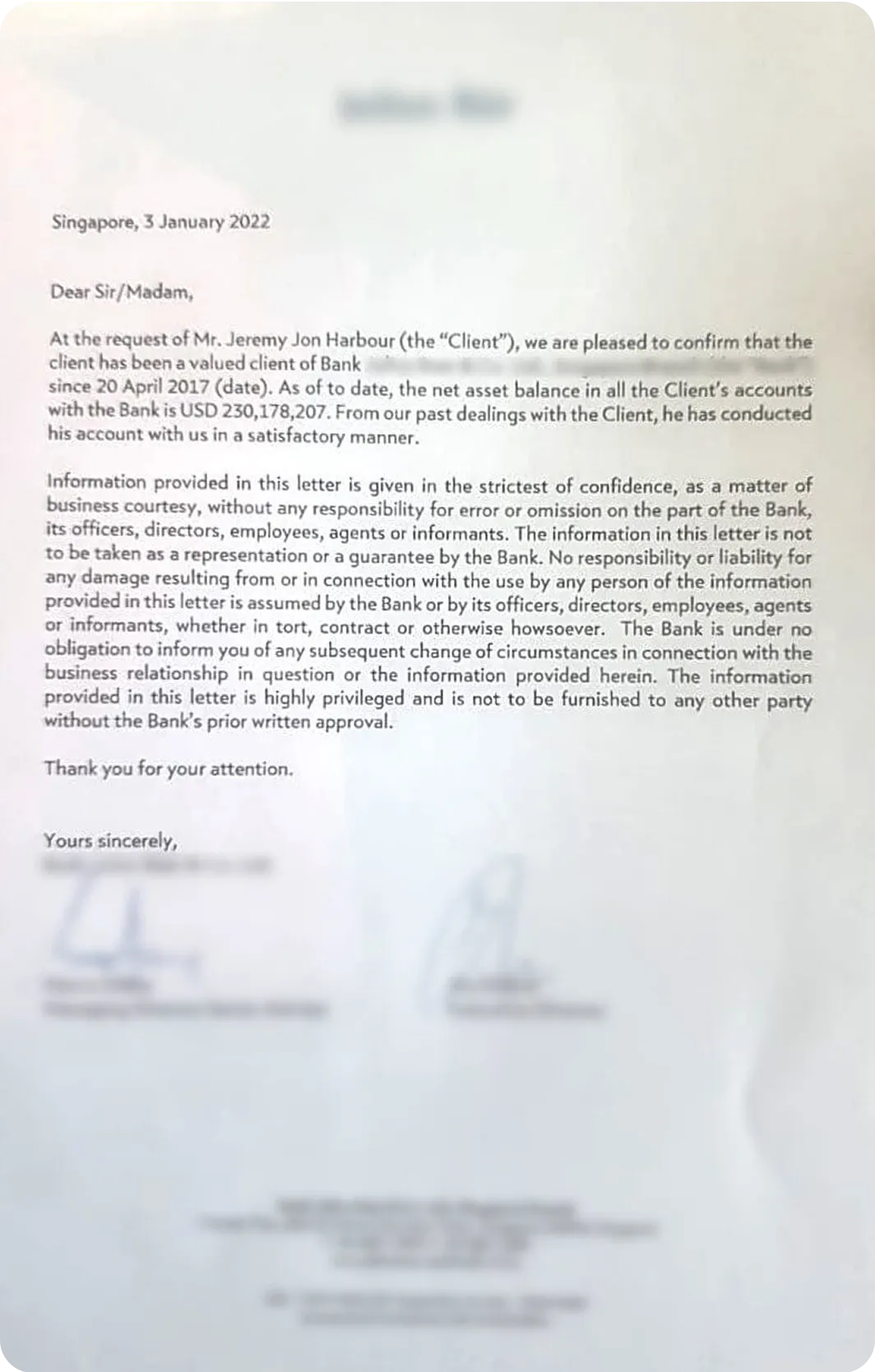 Revenue concentrations proof