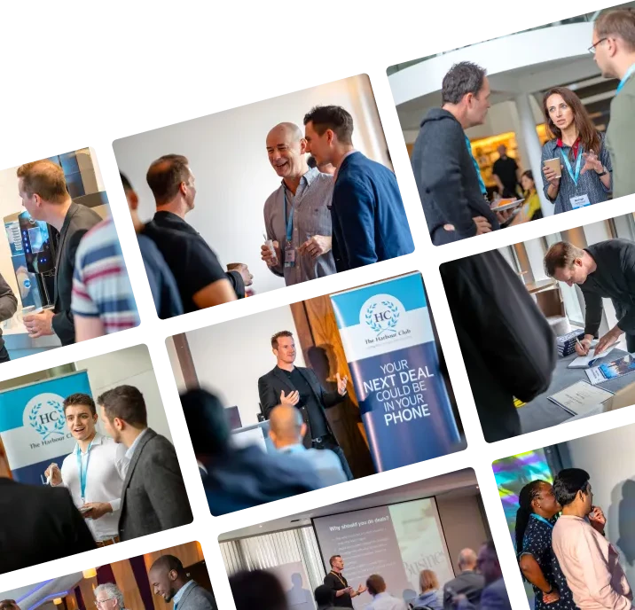 A grid of different images related HC Club