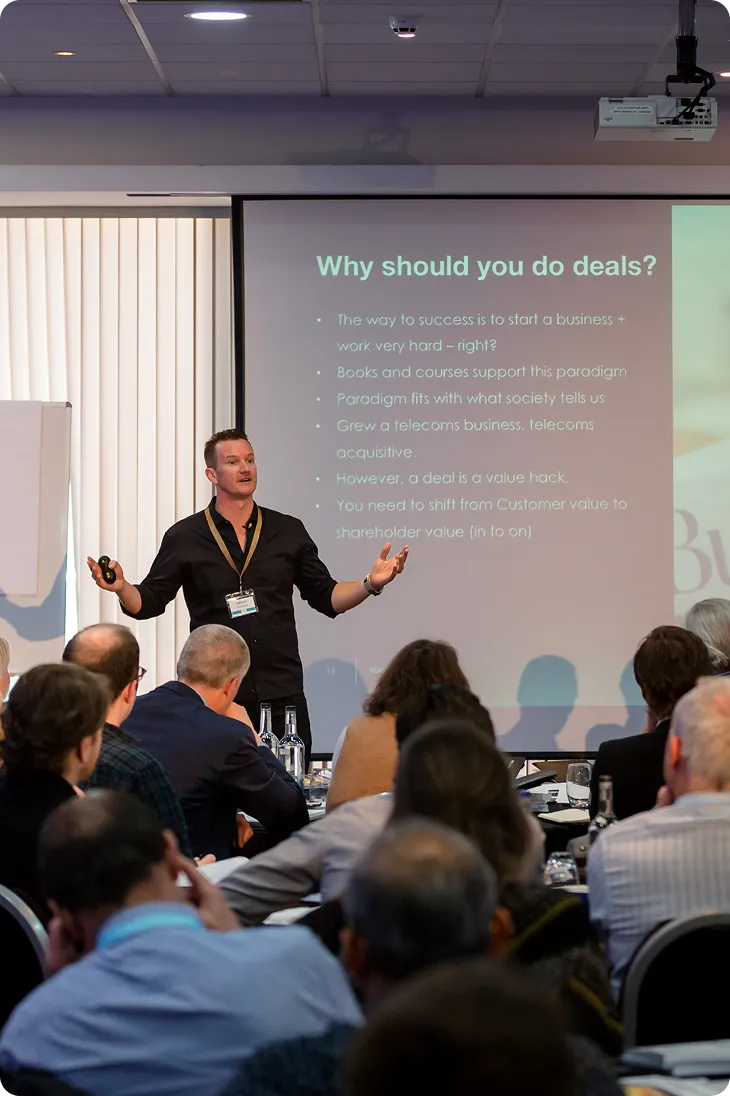 Jeremy Harbour giving a session