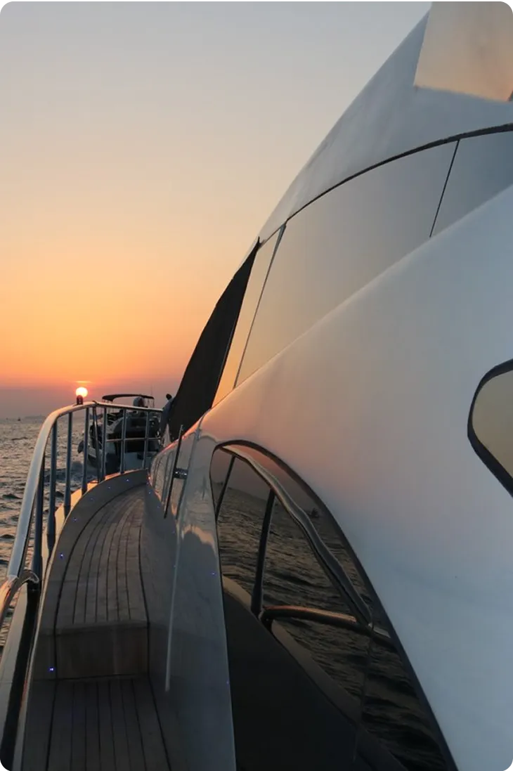 Azimut superyacht side view