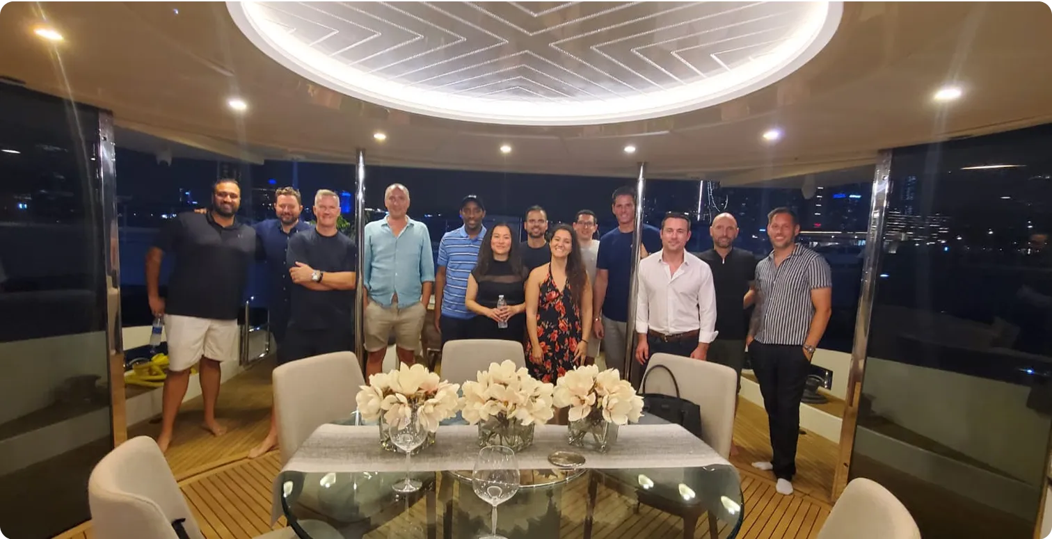 Jeremy’s 100-foot Azimut superyacht